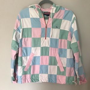 Vineyard Vines Patchwork Zip Up Hoodie